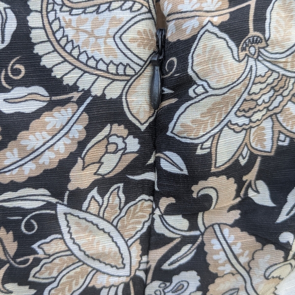 Boden Black and Cream Floral Midi Dress - Picture 6 of 11